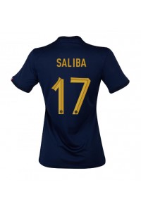 Frankrike William Saliba #17 Fotballdrakt Hjemme Klær Dame VM 2022 Korte ermer